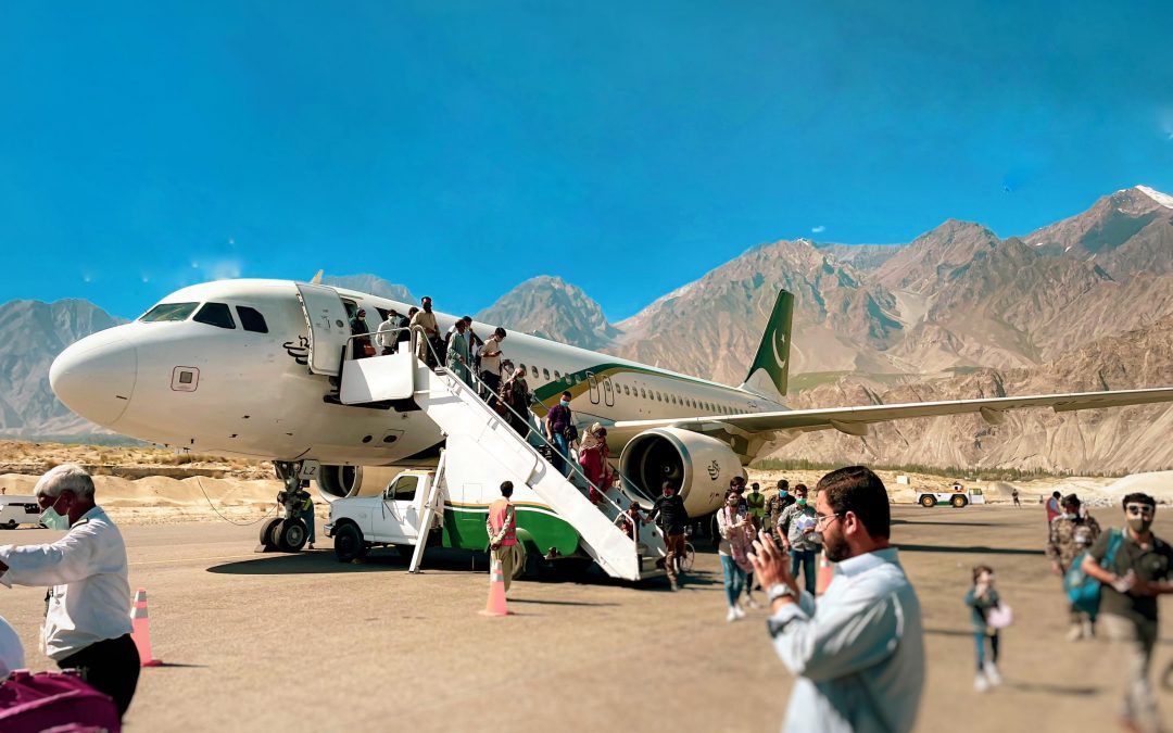 Flying from Islamabad to Skardu, Pakistan. An unexpected delight.